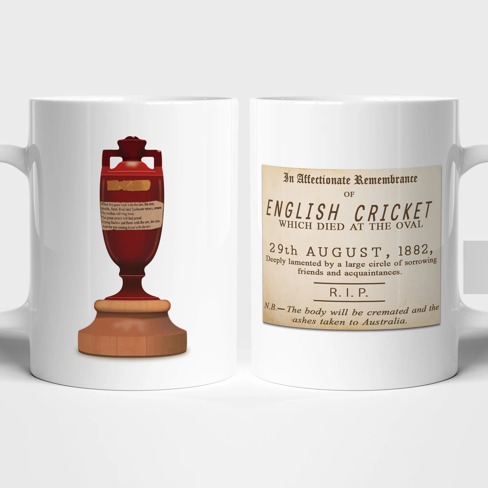 The Ashes Cricket Lovers Mug