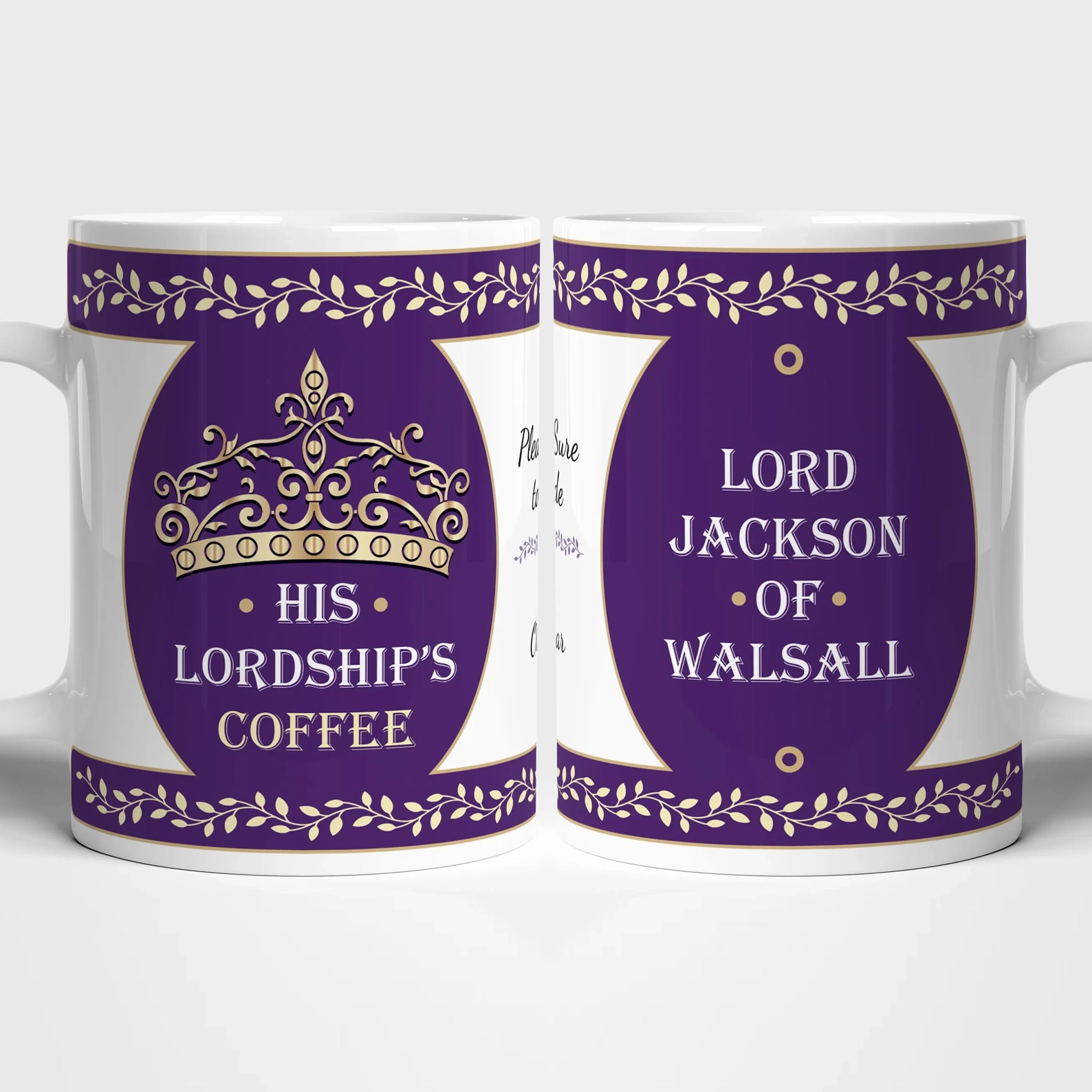 Personalised Lord or Lady of the Manor Mug
