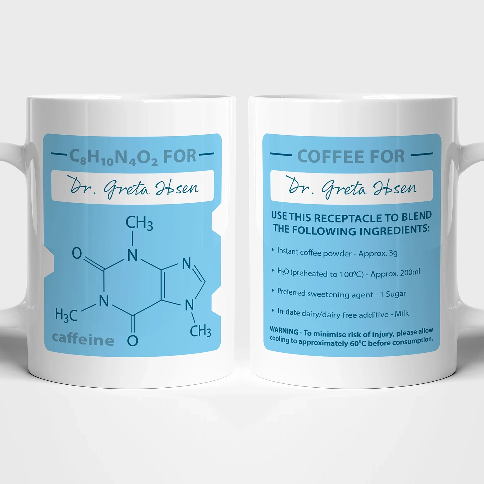 Personalised Coffee 'Chemistry' Mug