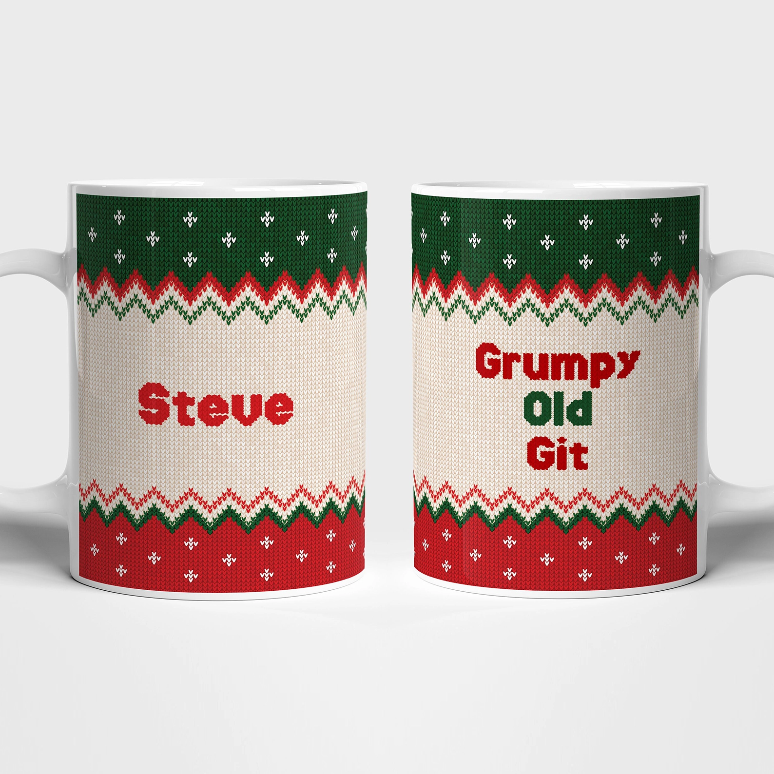 Personalised Christmas Jumper Themed Mug