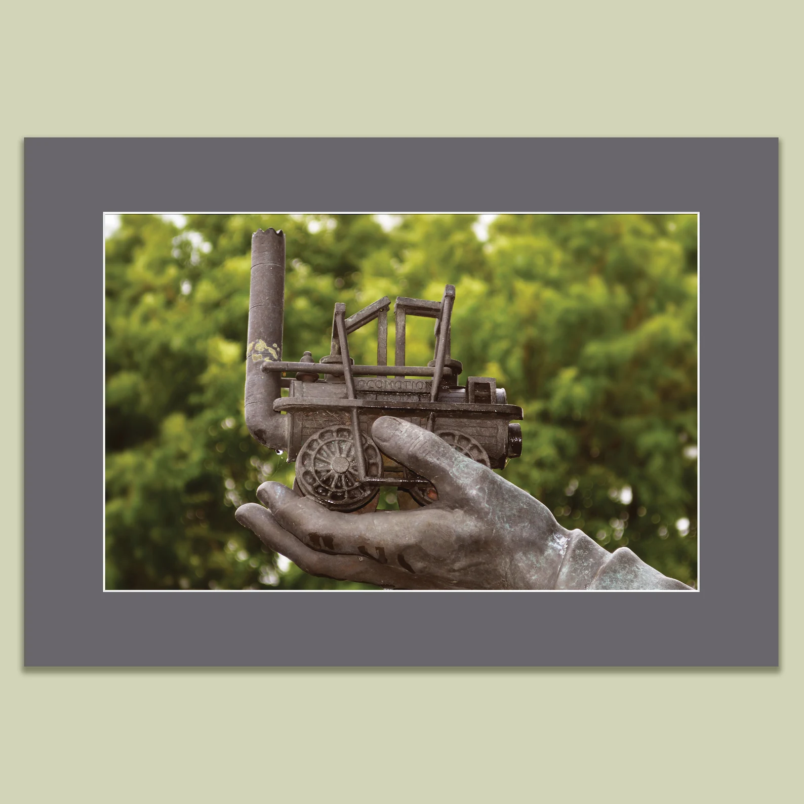 Locomotion Mounted Print