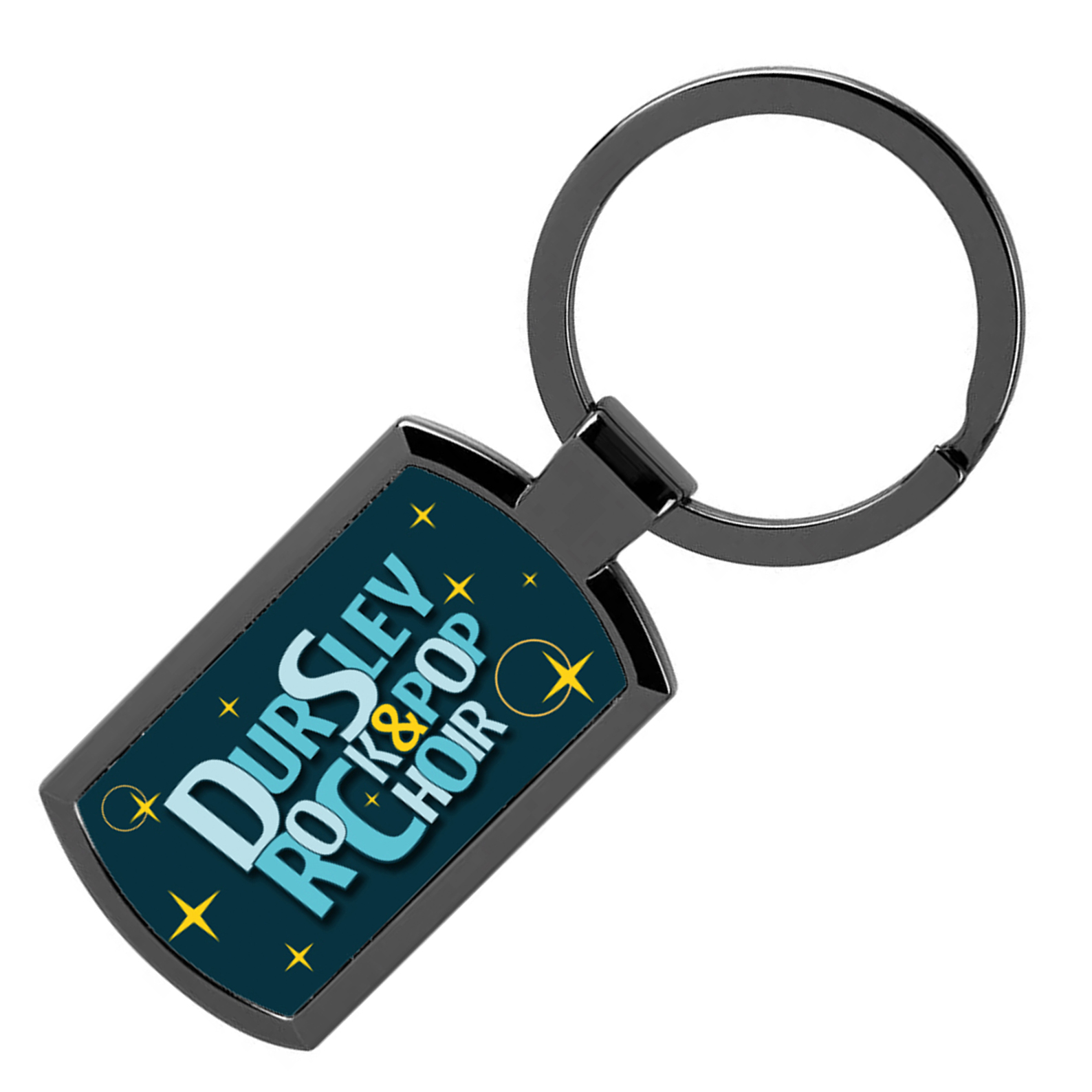Personalised Metal KeyringBlack