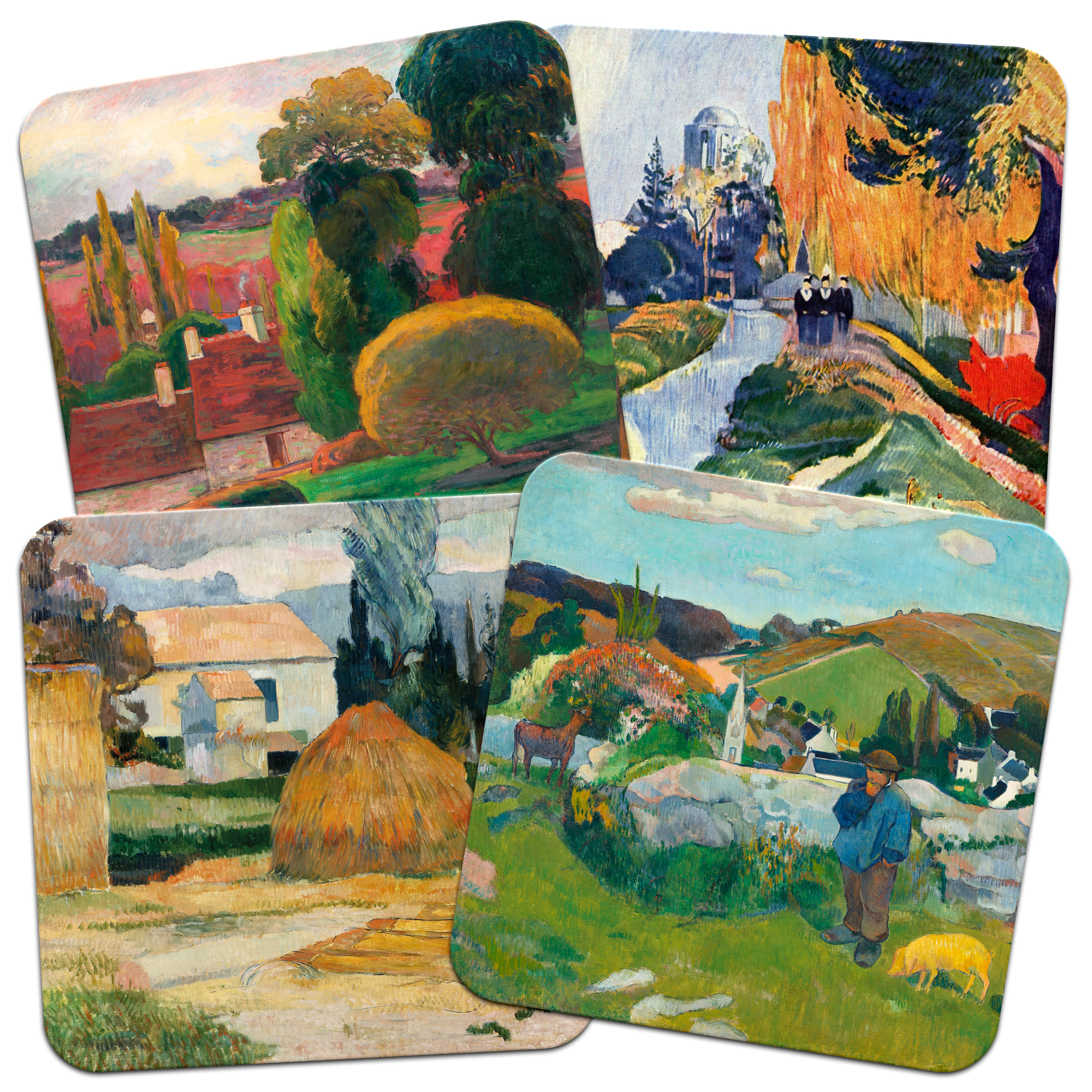 Paul Gauguin 95mm Square Cork Backed Coaster Set of 4